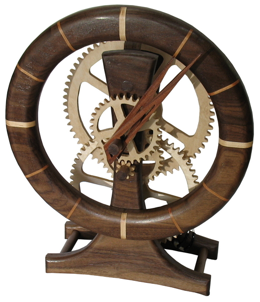 Simple Wood Gear Clock Plans