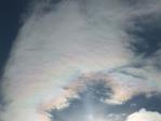 2012年1月2日に現れた彩雲　（埼玉県蓮田市からの眺め）