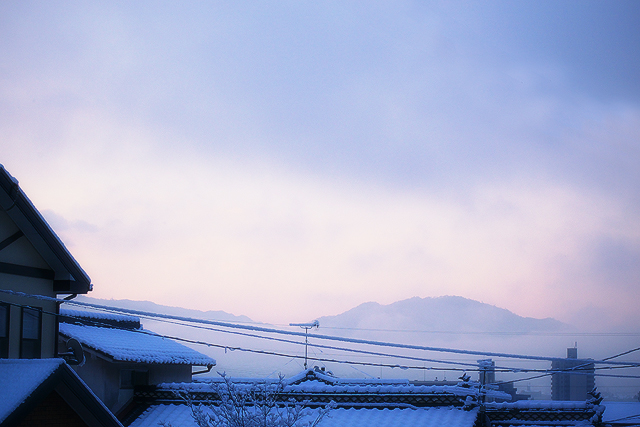 2012年1月5日雪の朝