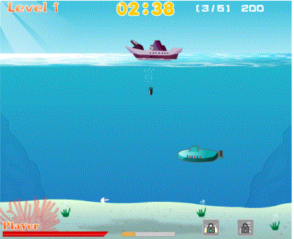 駆逐艦爆雷発射シューティングゲーム 無料ゲーム1941