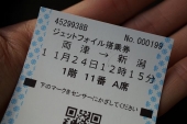 佐渡島から新潟までのチケット