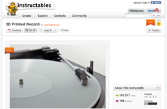 「3D プリンタでアナログレコードを作る」という記事が面白い thm Music info Clip