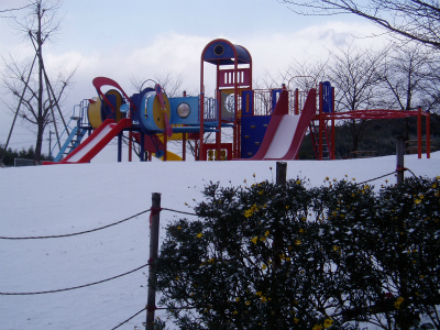 公園雪