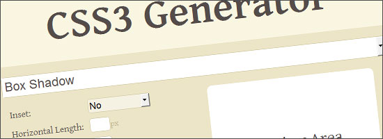 CSS3のコードを簡単に生成してくれるジェネレータ「CSS3 Generator」