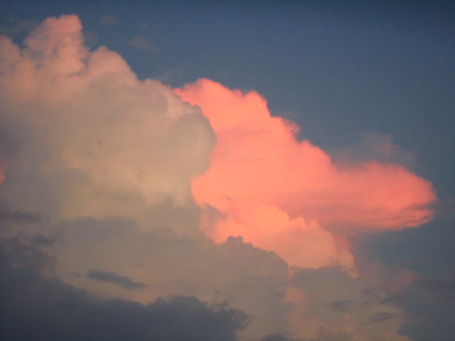 ピンク雲。。。かなっ